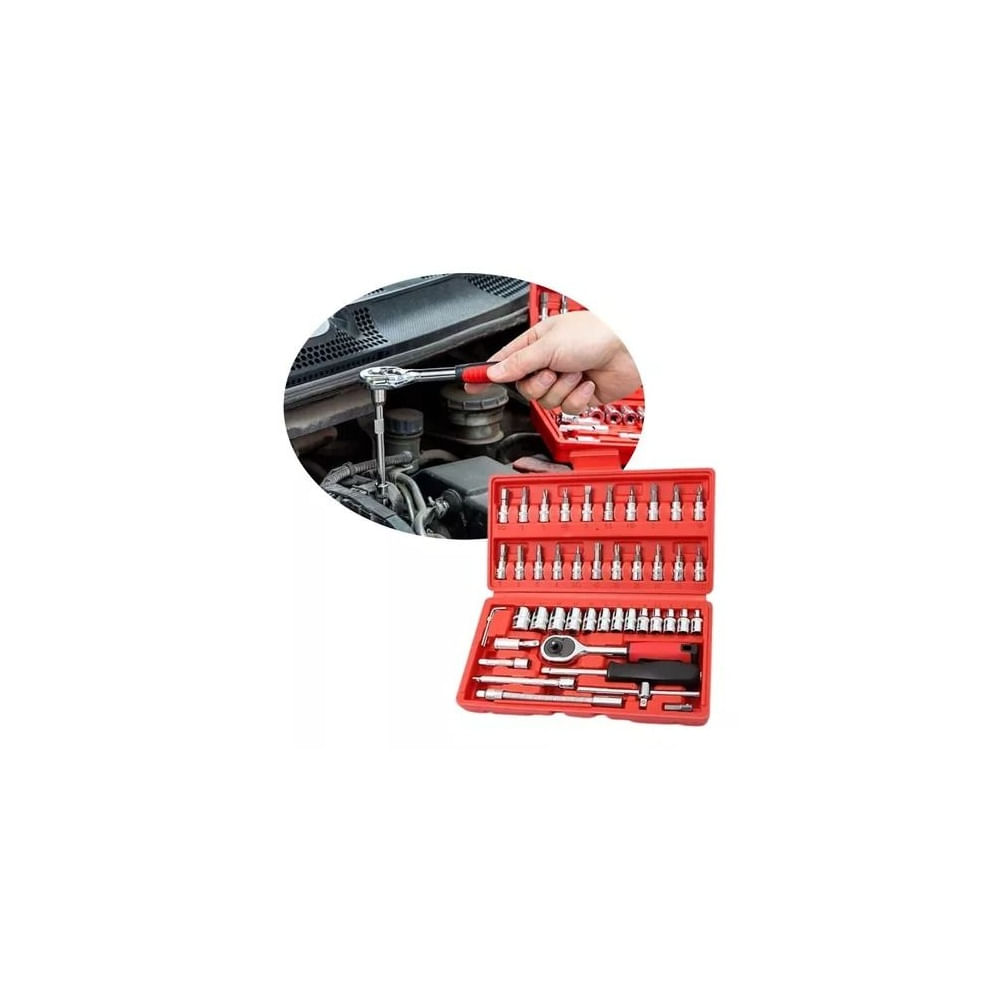 Set Herramientas Silver Juego de Dados 46Piezas Multicolor