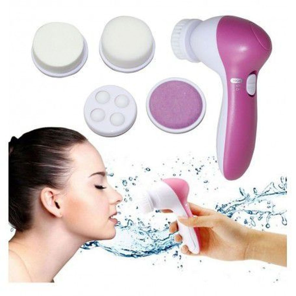 Masajeador Facial 5 En 1 + Lavado De Cara Cuidado De La Piel Multicolor