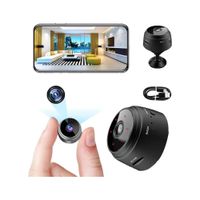 Mini Camara Espia Oculta Videocámara 1080P HD WiFi Cámara Vigilancia Visión Nocturna Infrarroja