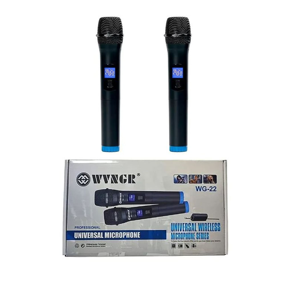 WG-22 DOS MICROFONO INALAMBRICO DE BAJA POTENCIA WG22 Multicolor