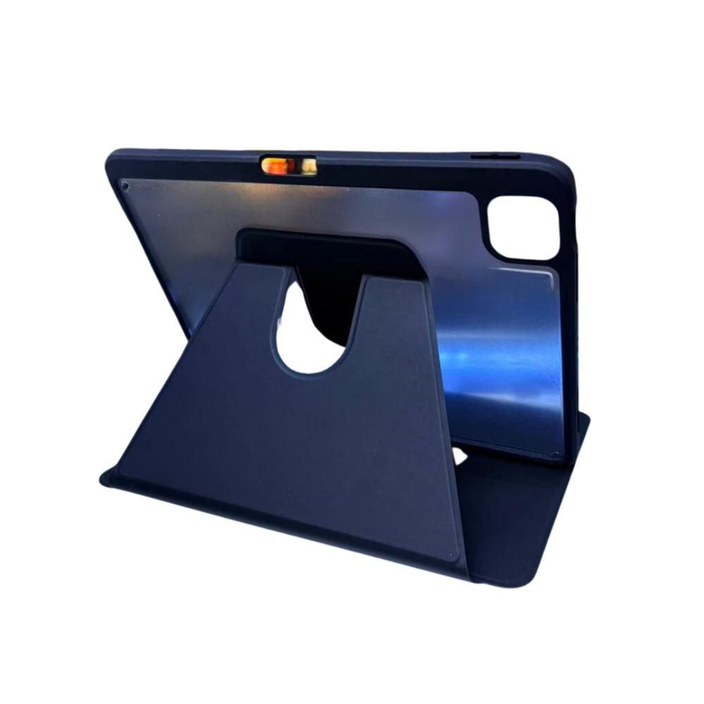 FUNDA SMART COVER TRANSPARENTE GIRATORIO PARA REDMI PAD 2 11 PULGADAS NEGRO