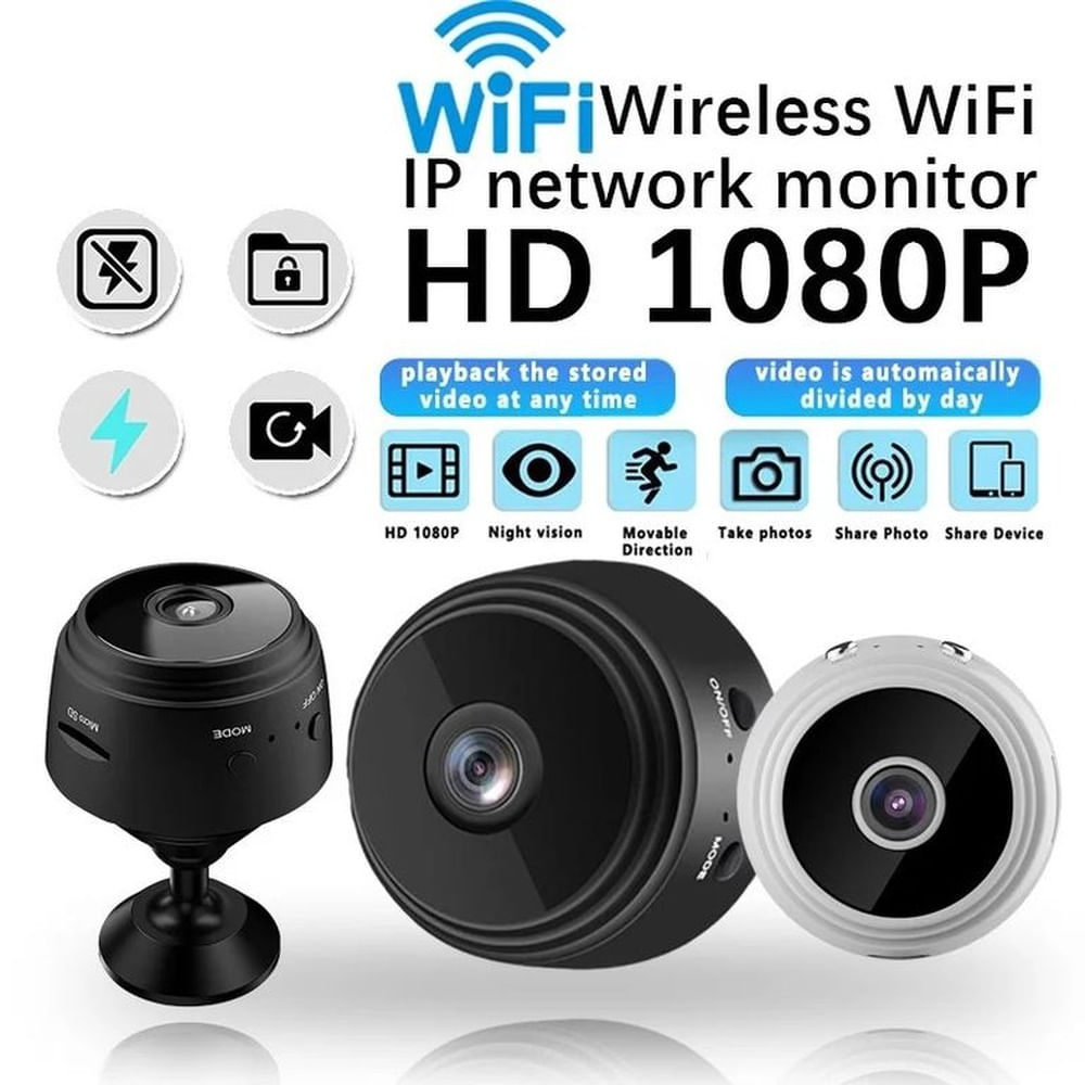 Cámara Espia Cámara Mini WiFi 1080P HD Grabadora De Voz Vigilancia Inalámbrica Multicolor