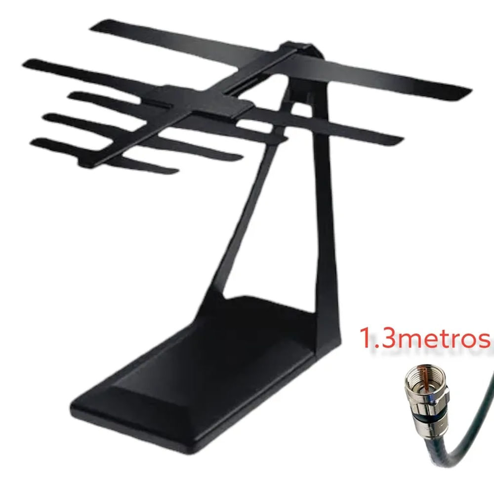 Antena de Aire Digital TDT Potente - Olvídate del Cable y Mira Canales HD Gratis Multicolor