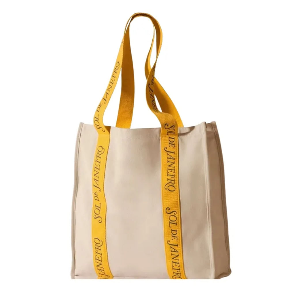 Bolso Tote Sol De Janeiro Lona Beige