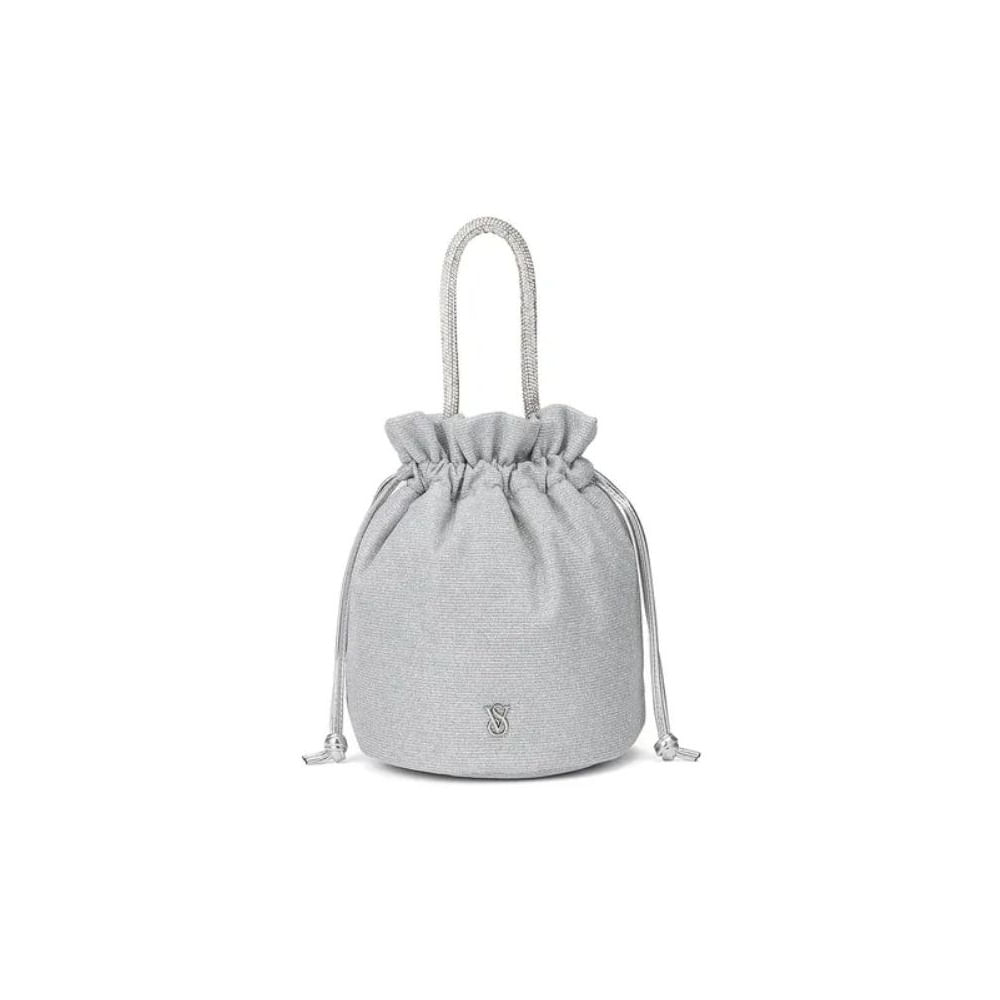 Bolso de mano brillante plateado Victorias Secret Plateado