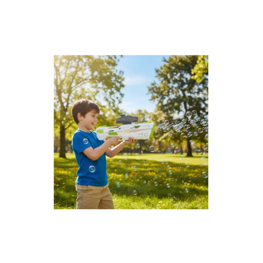 Pistola de agua Juguete 3 En 1 Agua Hidrogel Burbuja Regalo Navidad Verde