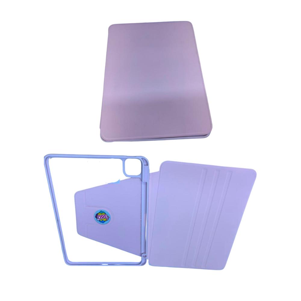 FUNDA SMART COVER TRANSPARENTE GIRATORIO PARA SAMSUNG S9FE S10 S10FE S10LITE ROSADO