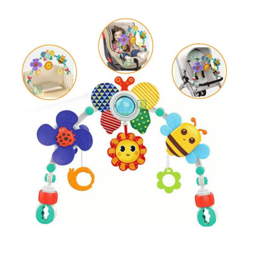ARCO SONAJERO MULTIFUNCIONAL CON SONIDOS Y TEXTURAS PARA BEBÉS
