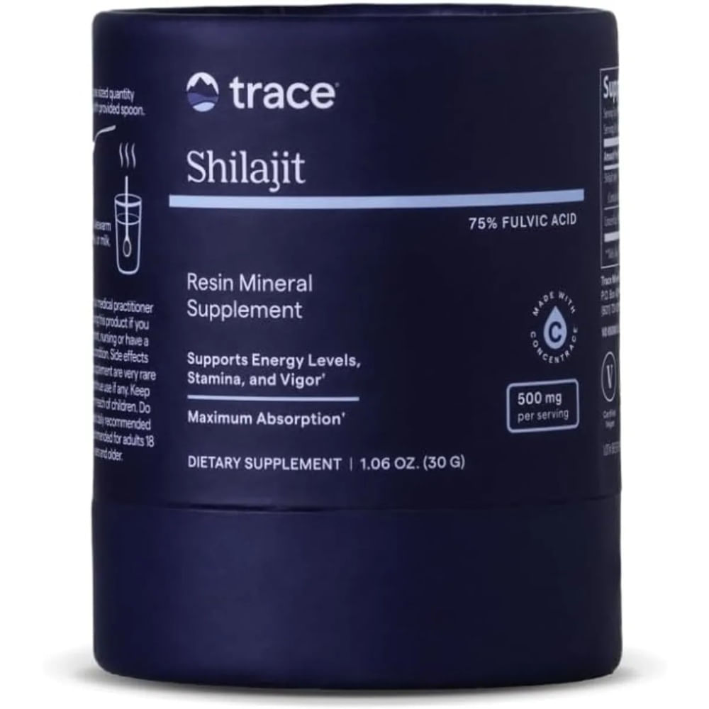 Shilajit Resina Trace Minerals 75 Ácido Fúlvico 500 mg EnergíaResistencia y Vitalidad 30 g