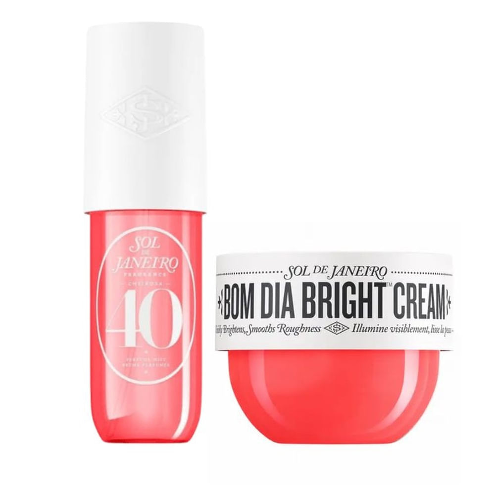 Set Perfume Mist 40 Bom Dia Bright 90ml + Crema Corporal 40 Bom Dia Bright 75ml -Sol de Janeiro