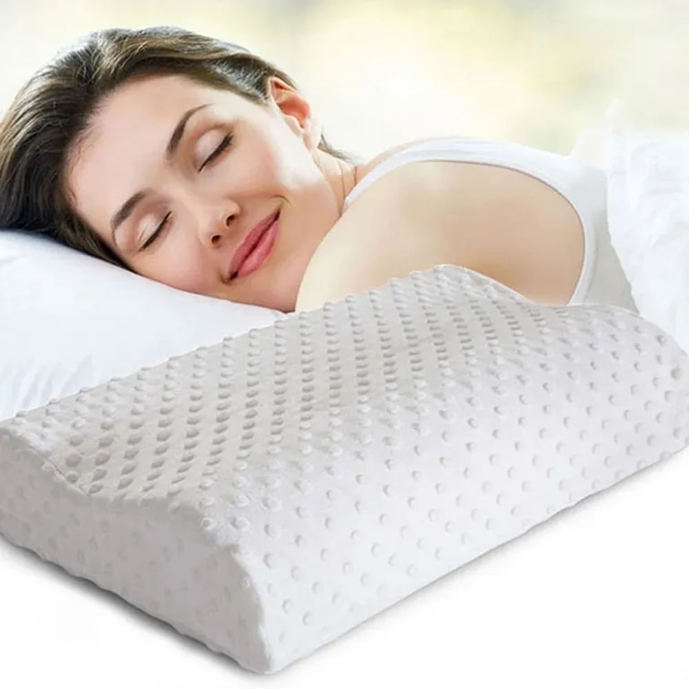 Almohada de Bambú Viscoelástica Ortopédica - Firmeza y Confort para Alineación de Columna Multicolor