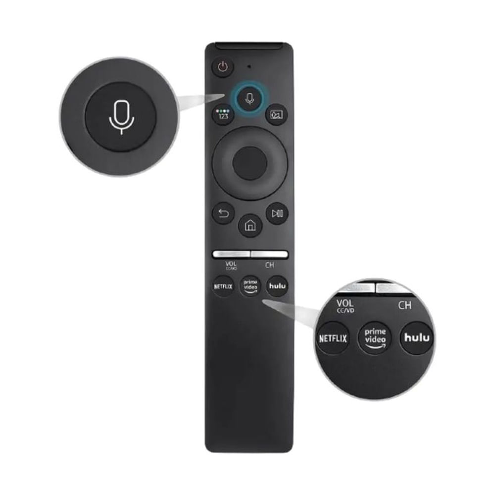 Control para tv samsung smart con voz Negro