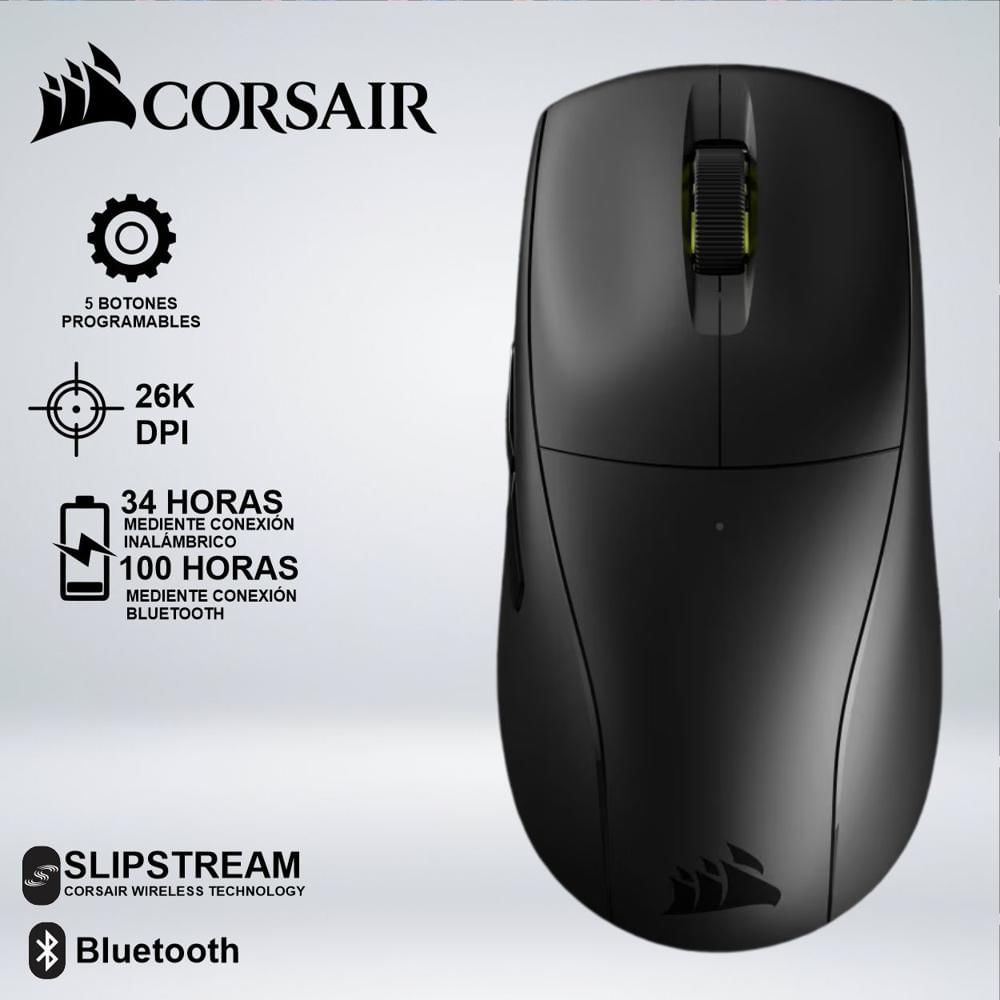 MOUSE GAMING CORSAIR M75 AIR WIRELESS 26K DPI BLACK