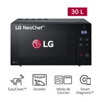 Horno Microondas LG 30L MH7032JAS EasyClean Negro