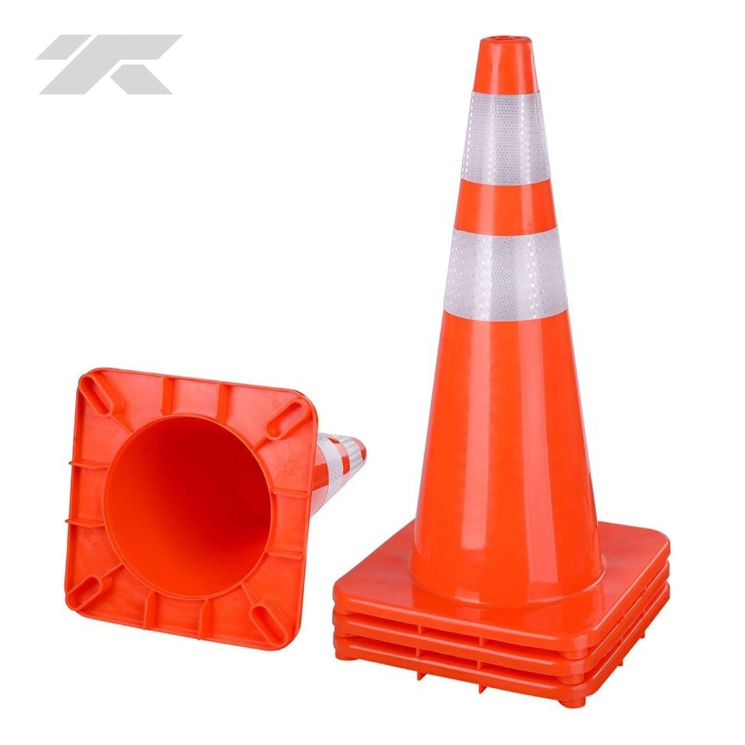 Cono de Seguridad PVC 70cm Reflectivo Plástico