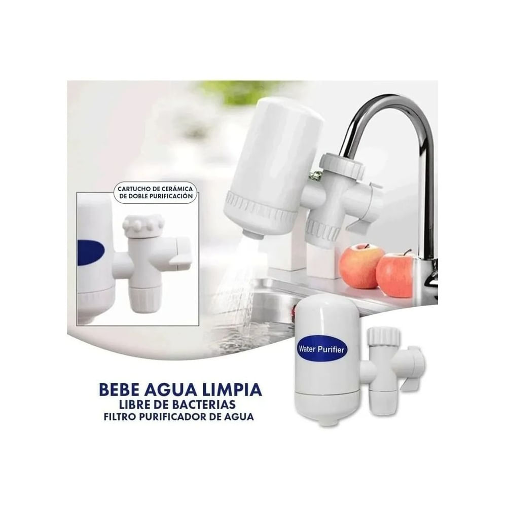 Filtro Purificador de Agua Cerámico para Grifo - Ahorra y Bebe Agua Segura en Casa Multicolor