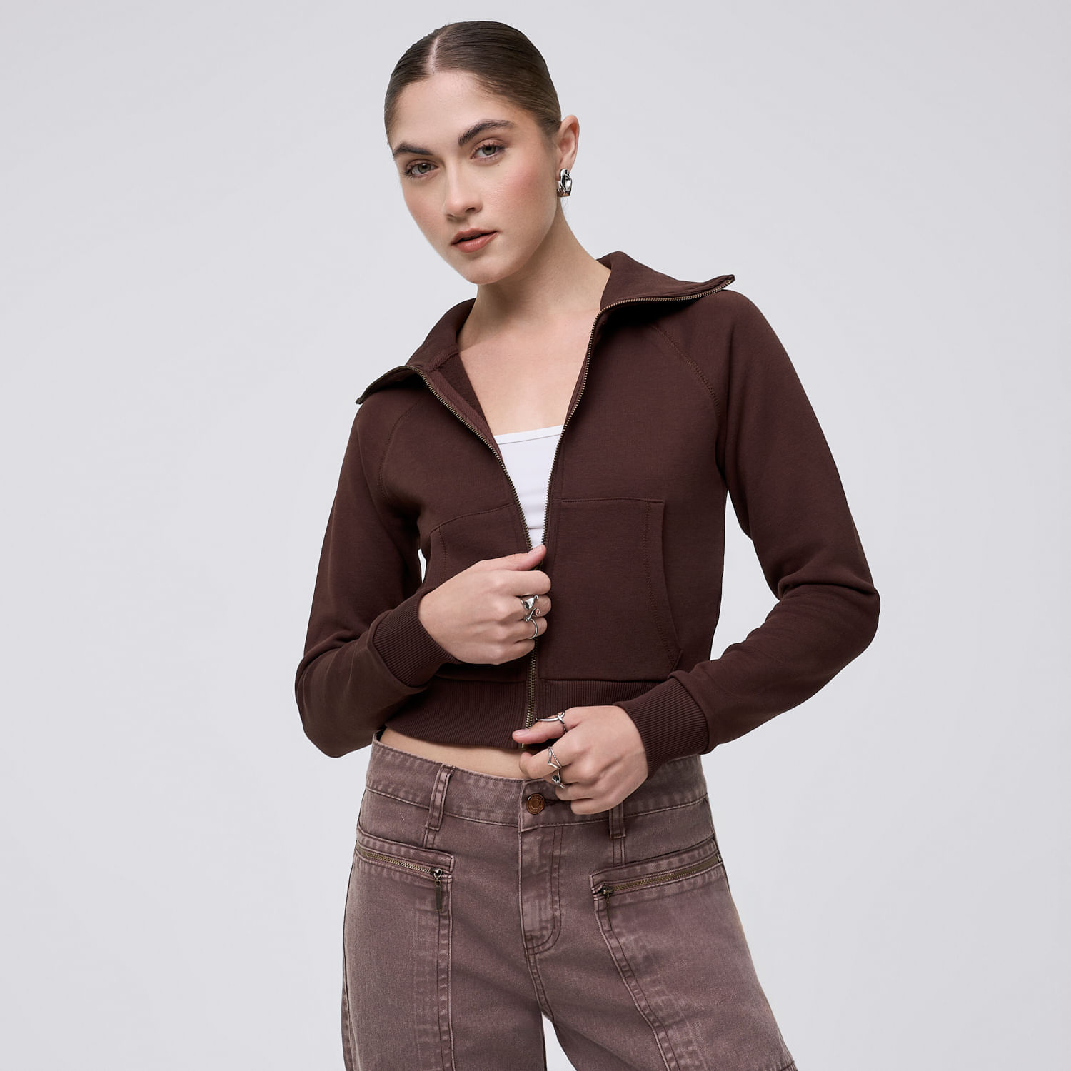 Polera Mujer Petti Hypnotic Marrón Xs