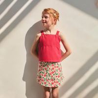 Falda Niña Sfera Pantalon Terry Aop Crudo