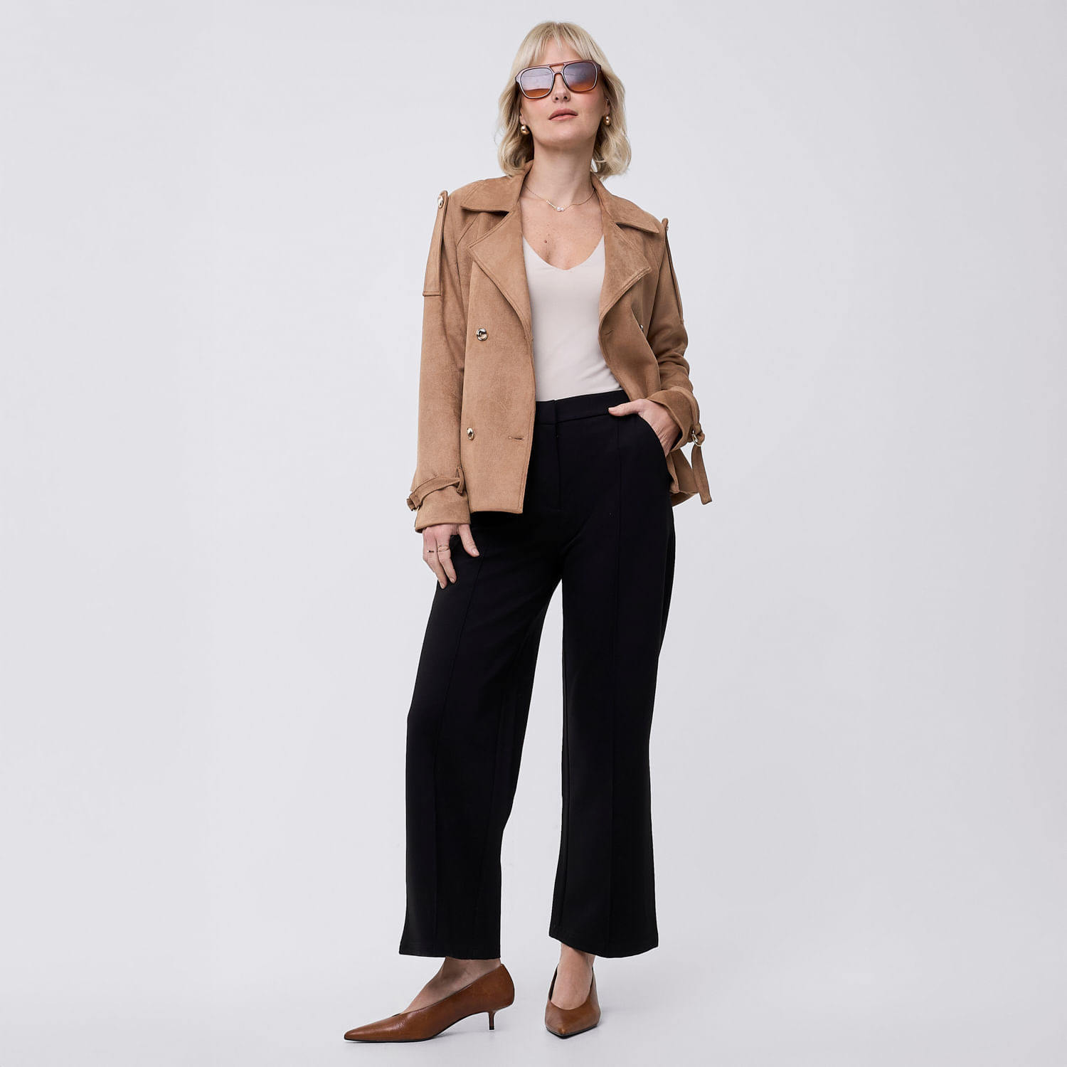 Pantalón Mujer Ponti I Zafin Negro L