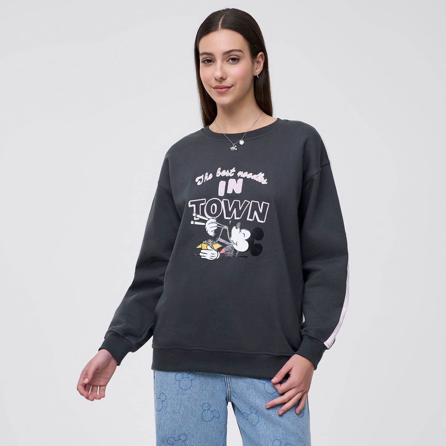 Polera Mujer Noodles Disney Gris Metal S