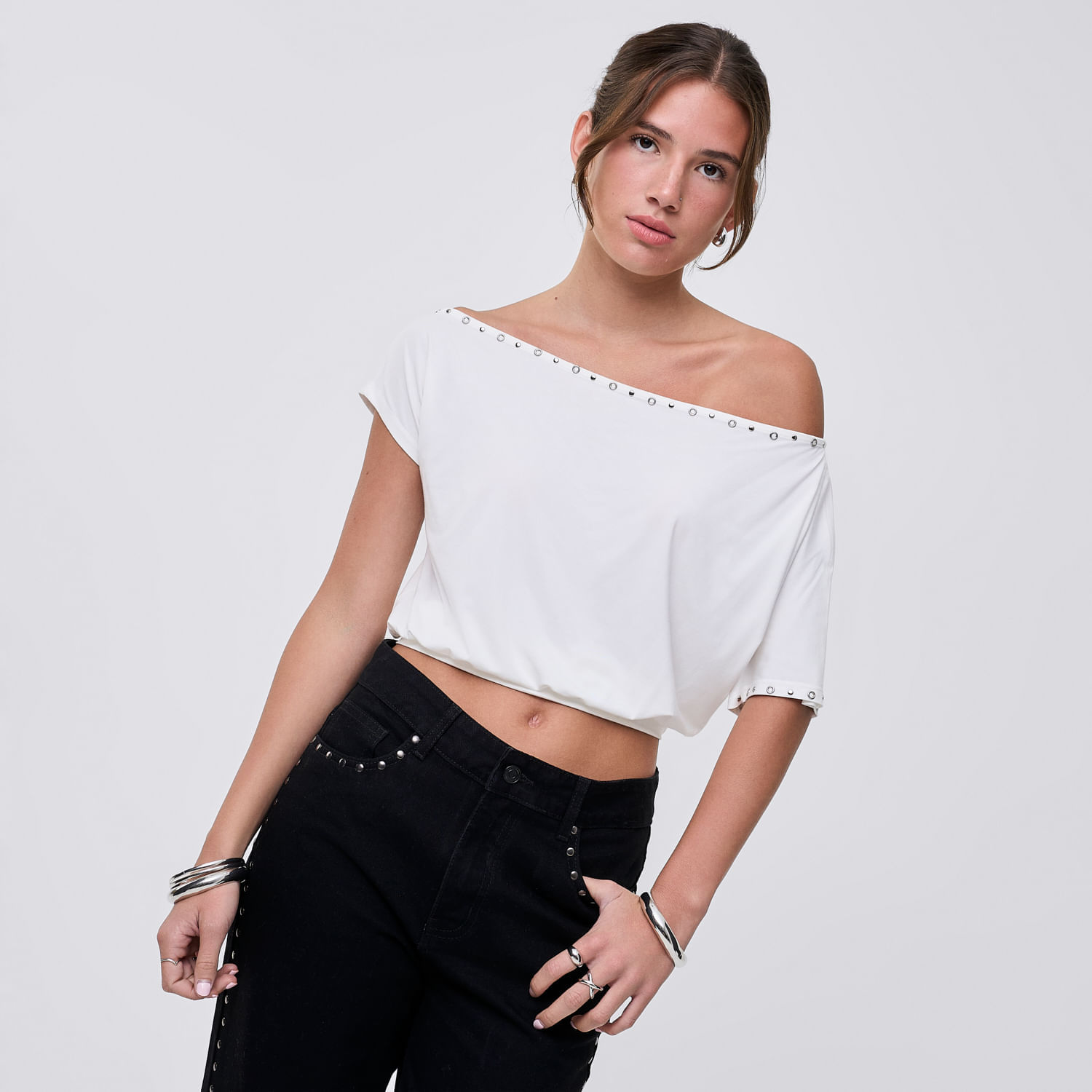 Polo Mujer Cami Hypnotic Manga Corta Blanco M
