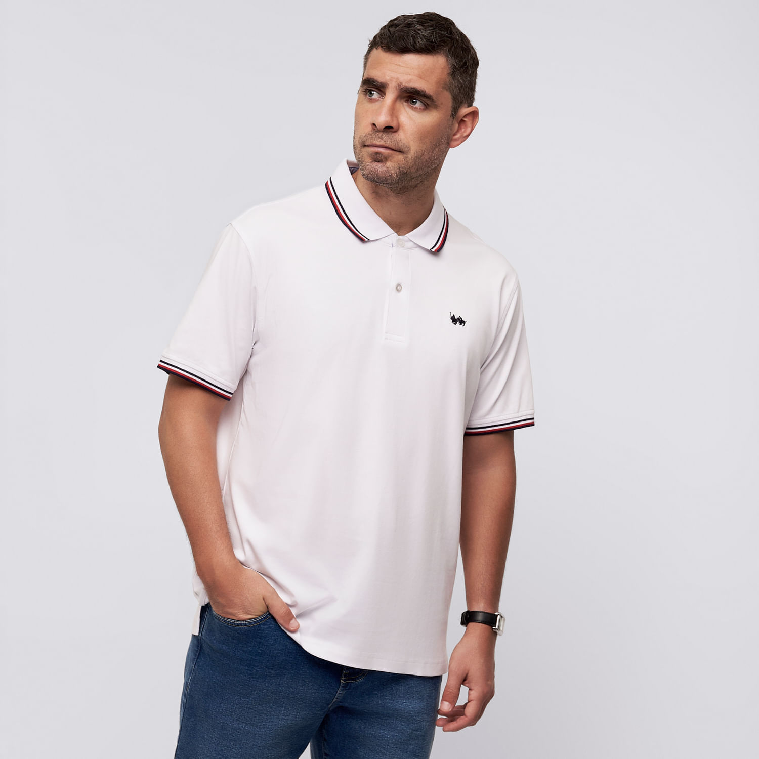 Polo Hombre Jersey Detalles The Royal Parks British Club Blanco Talla XL