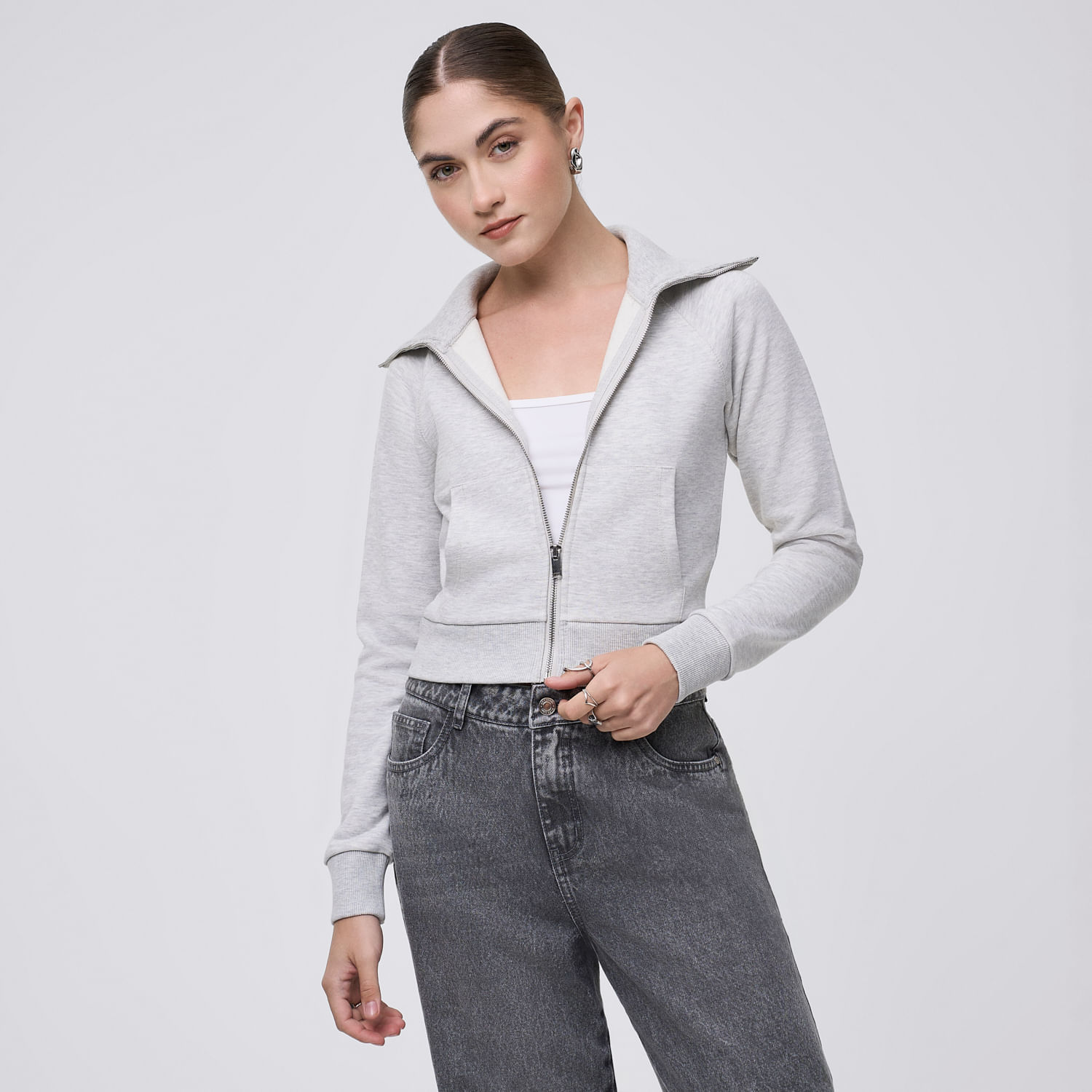Polera Mujer Petti Hypnotic Gris L