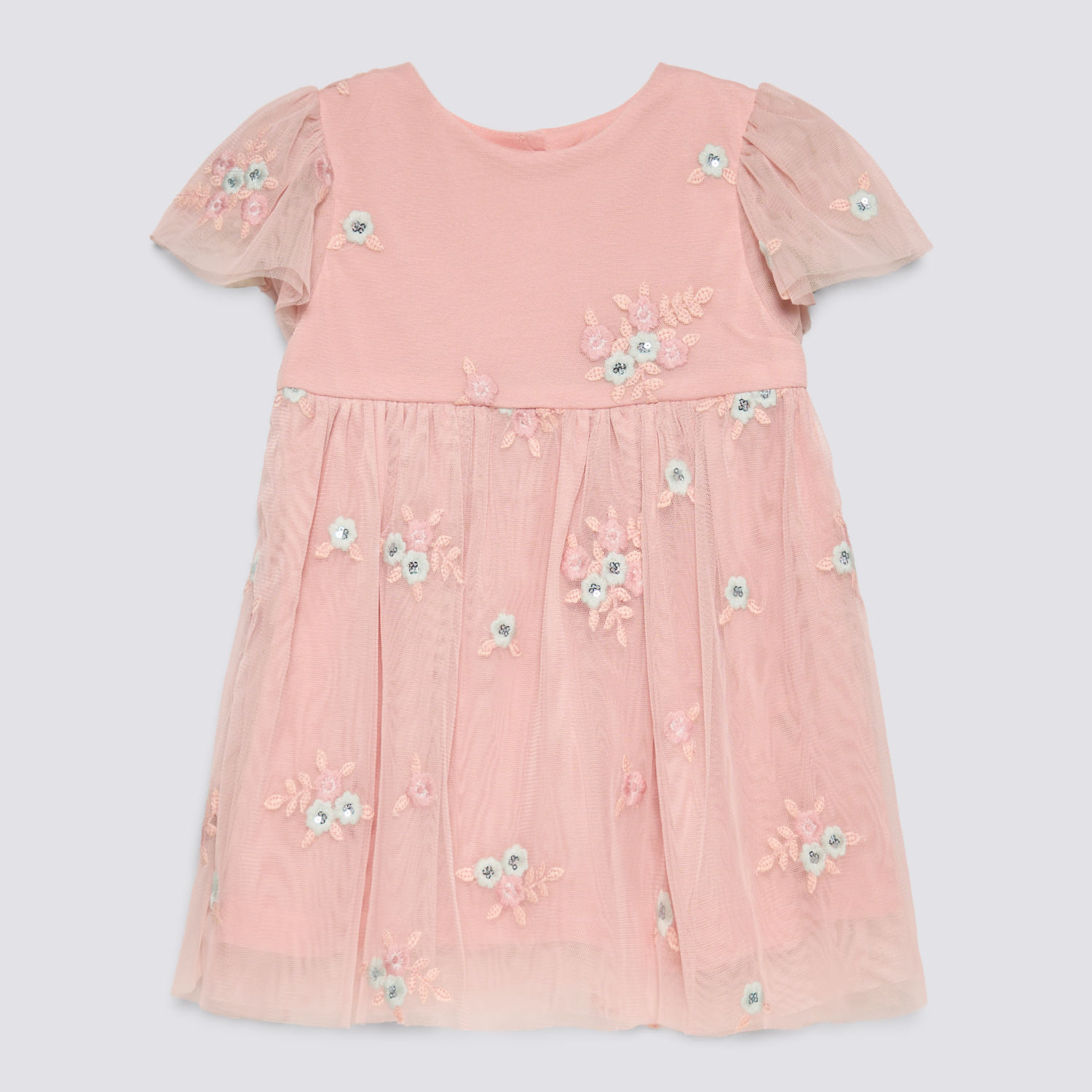 Vestido Bebé Niña Tul Bord Baby Circus Rosado Talla 36M