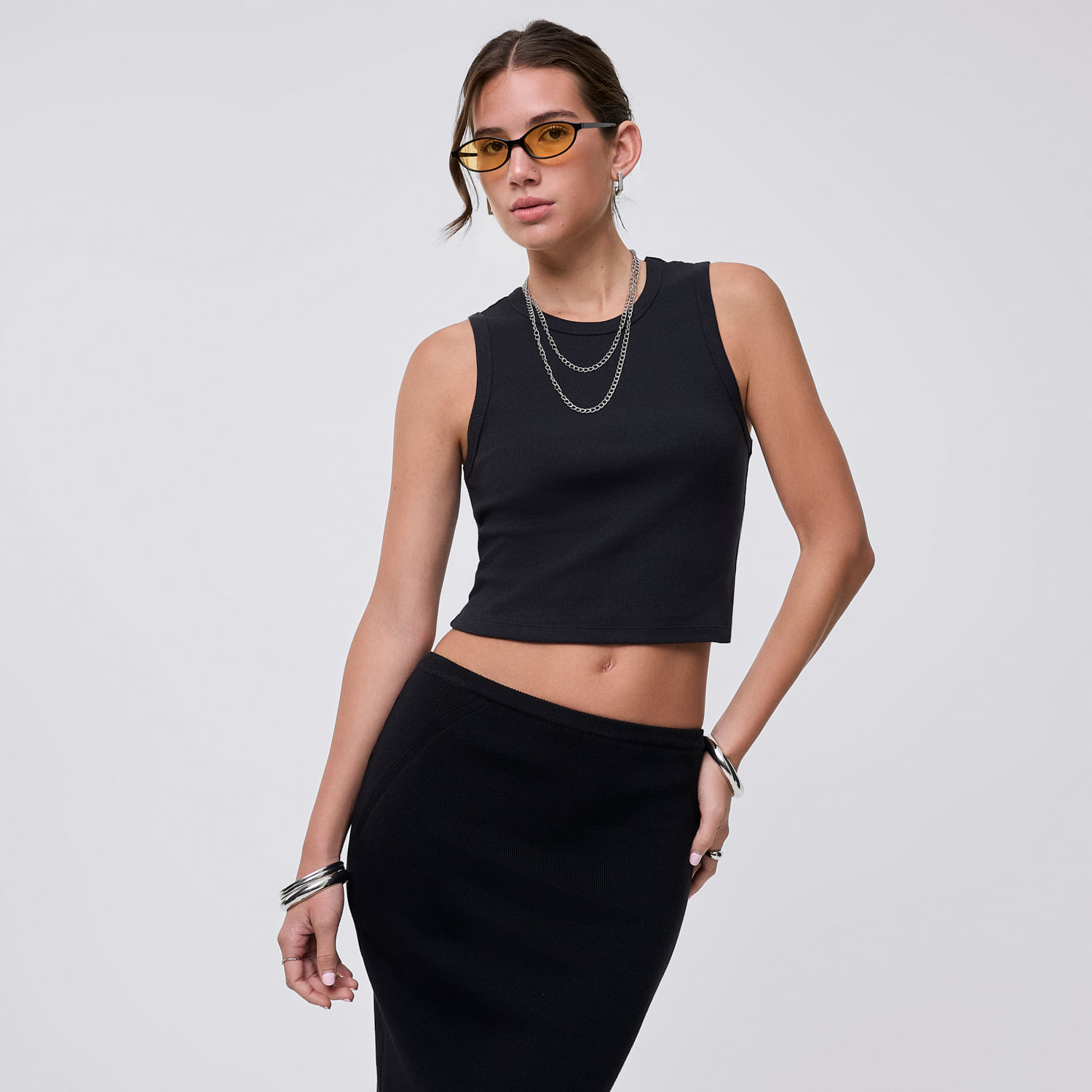 Polo Mujer Top Hypnotic Sin Manga Negro L