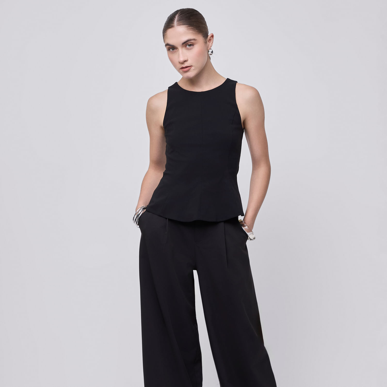 Blusa Mujer Peplit Hypnotic Negro M