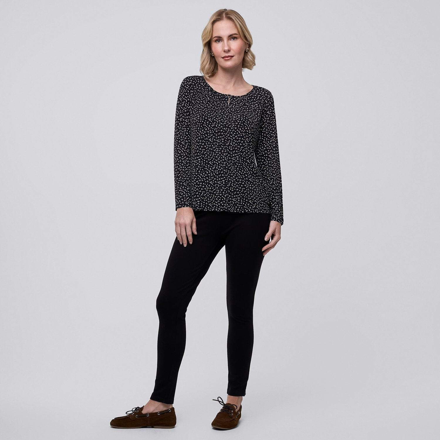 Legging Mujer New Control Zafin Negro S