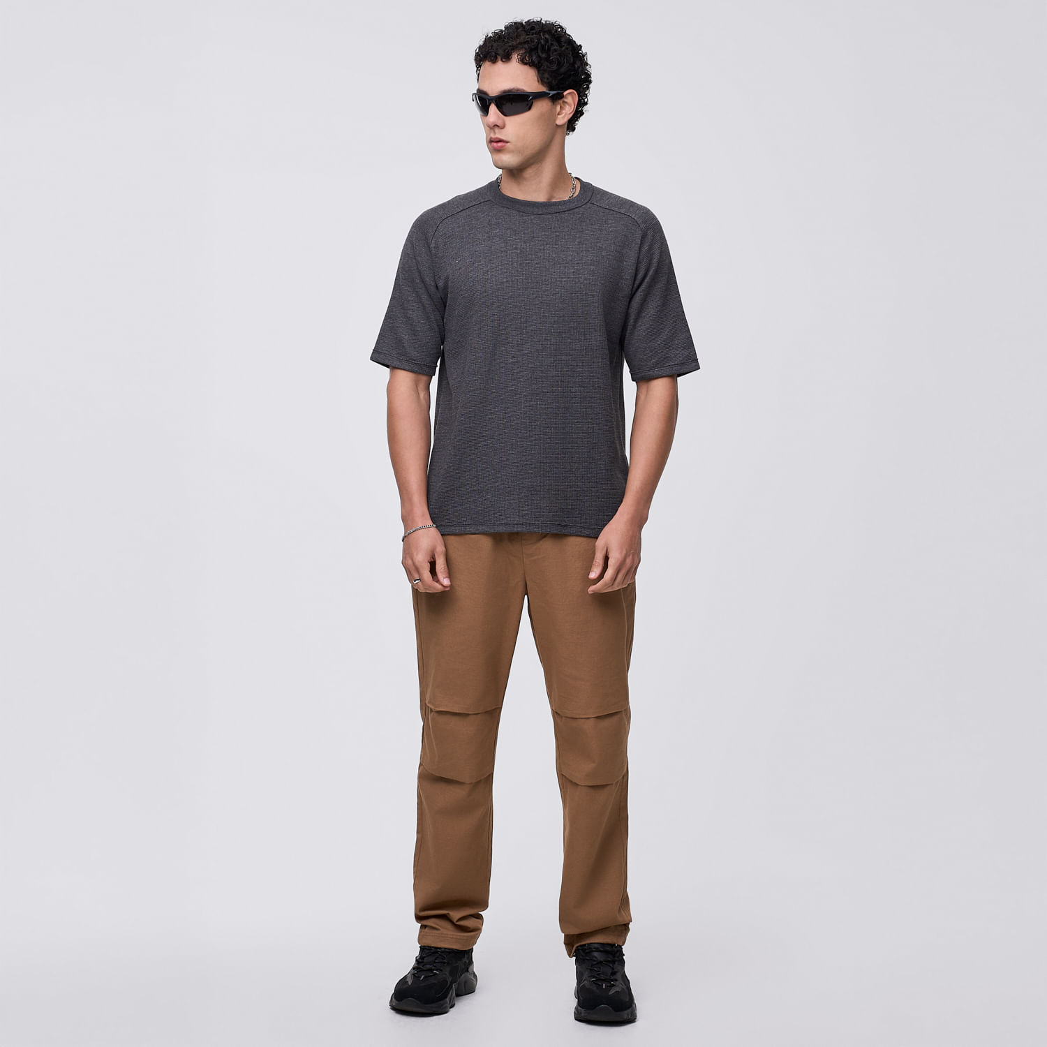 Pantalón Hombre Pliegues Hypnotic Camel Talla M