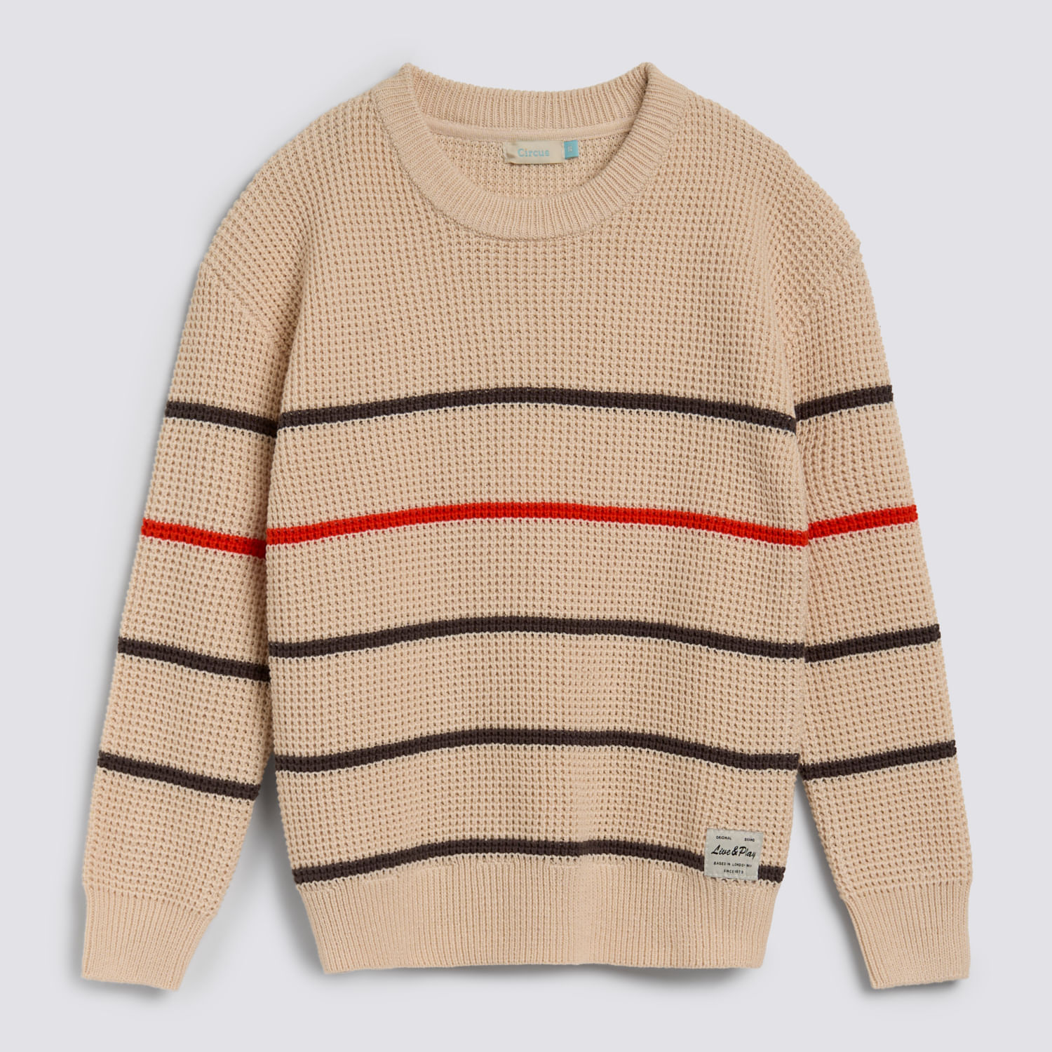 Chompa Para Niño Rn Waffle Circus Ecru Talla 12