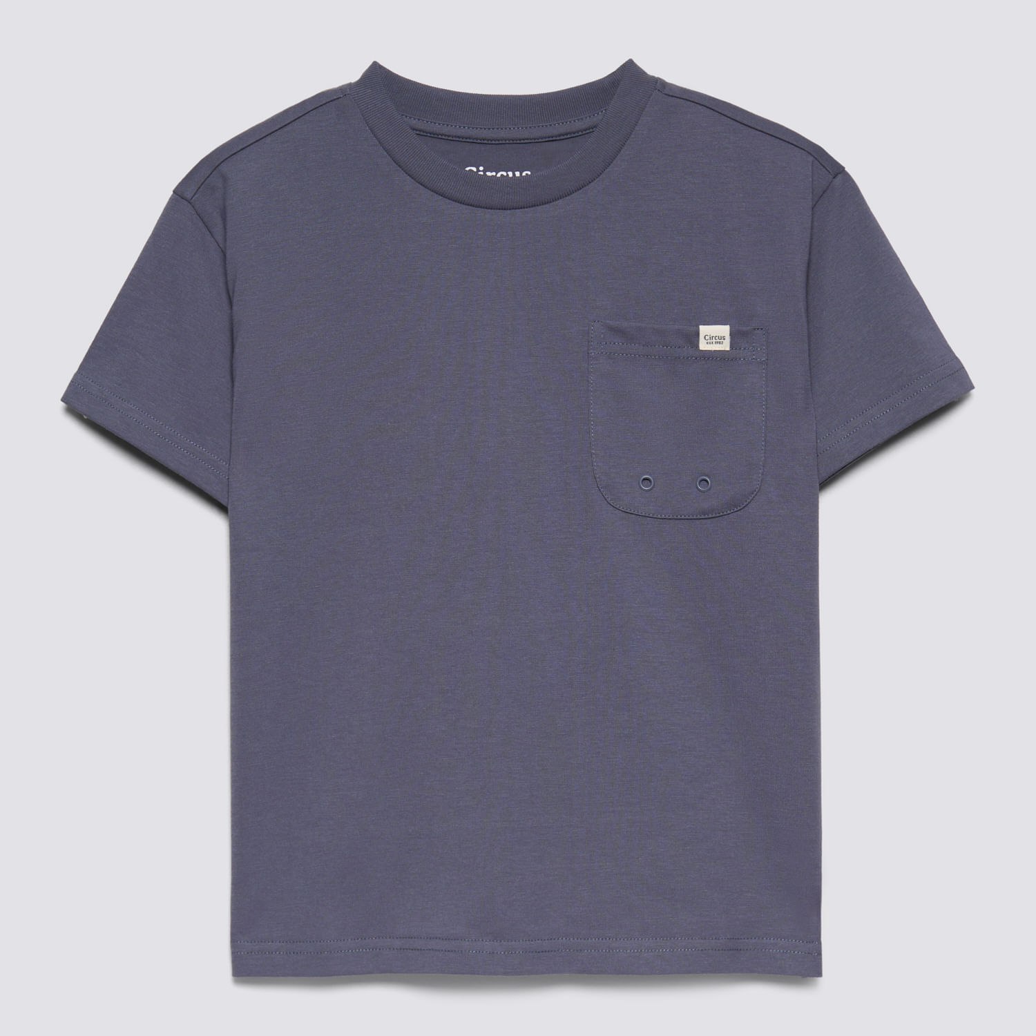 Polo Manga Corta Niño Solid Holes Circus Plomo Talla 4