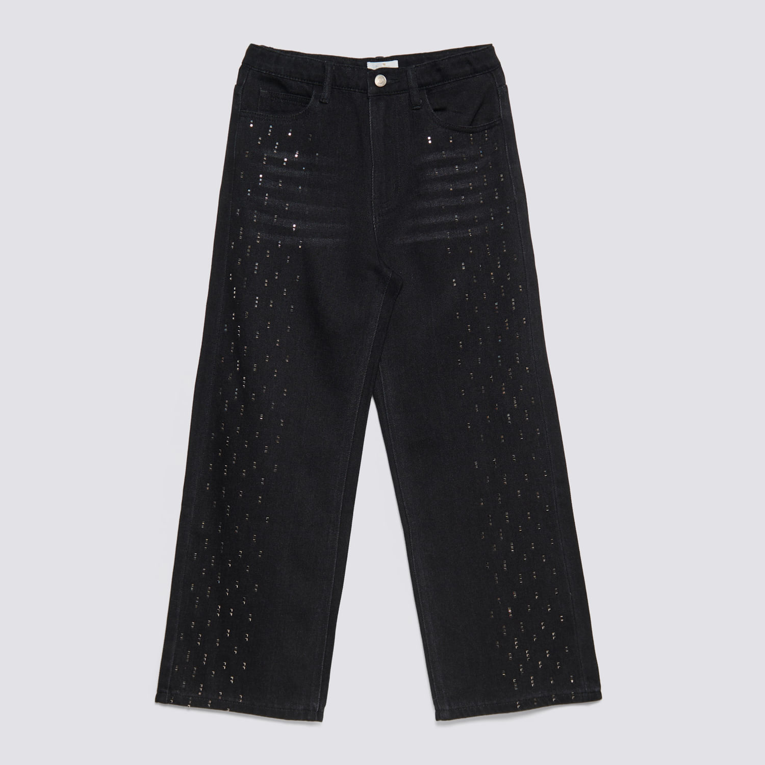 Jean Teen Niña Mirror Zubito Negro Talla 16X