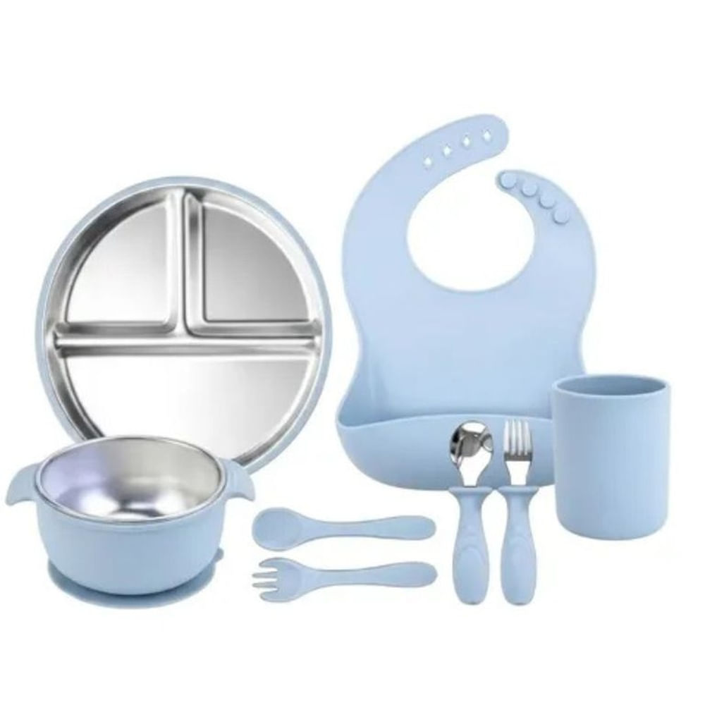 KIT DE ALIMENTACION ACERO CLASICO (8PZ) - PARA BEBE ACERO Acero