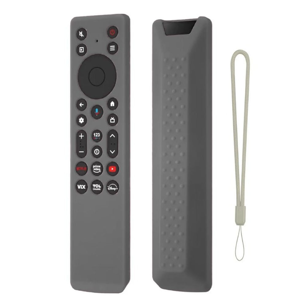 Funda plomo para control TCL 2025 smart tv moderno Plomo