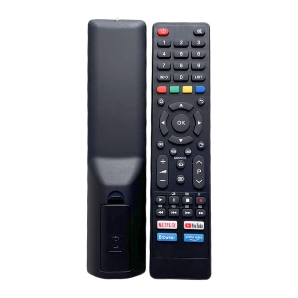Control para smart tv Hyundai led Negro