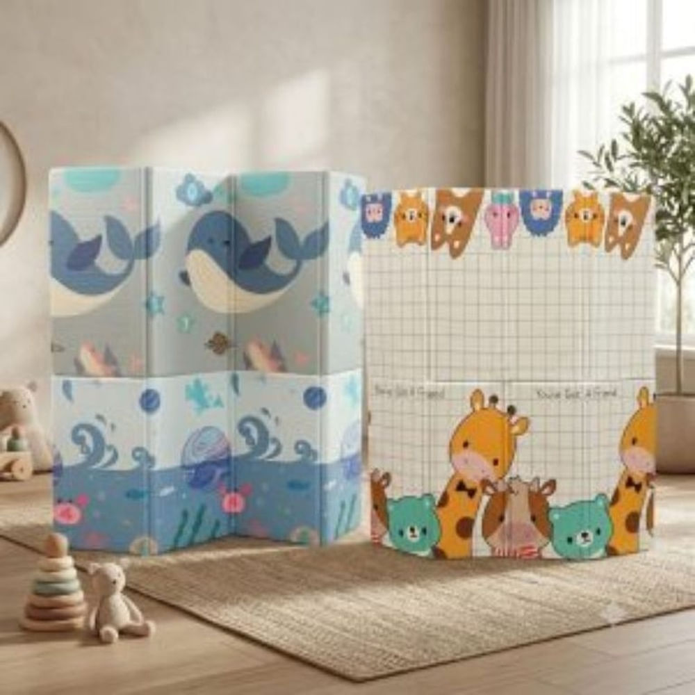 PISO PLEGABLE ? BABY KAEL 173X154CM DE 1.8 CM DE ESPESOR MODELO 2 Multicolor