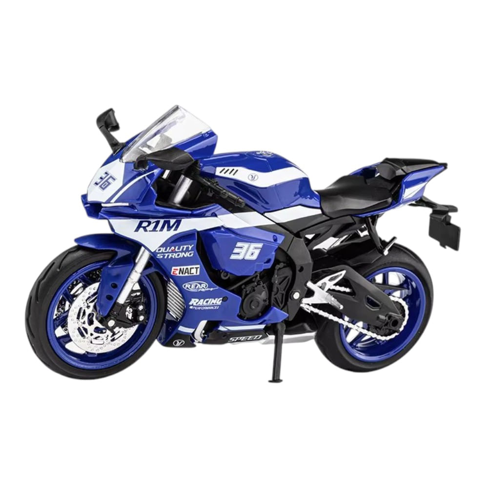 Yamaha YZF-R1M Azul Luces y Sonido 1-12