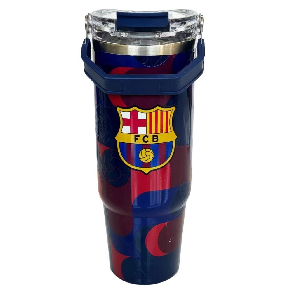 Mug Vaso Acero Termico Barca Futbol Azul 900 ML 78665605651191