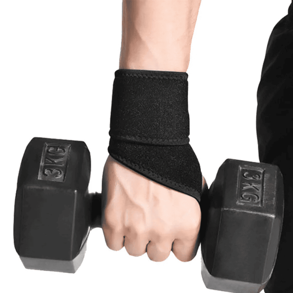 Muñequera Deportiva para Levantamiento de Pesas y Gimnasio -PAR