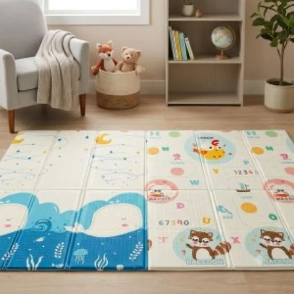 PISO PLEGABLE ? BABY KAEL 197X176CM DE 1.8 CM DE ESPESOR - modelo 1 Multicolor