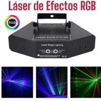 Proyector Láser DMX Discoteca Fiesta en Casa Haz de DJ 24 Patrones