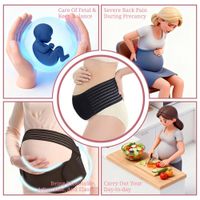 Cinturón de Soporte de Maternidad Ajustable Corsé Cuidado Prenatal Faja Soporte para el Embarazo