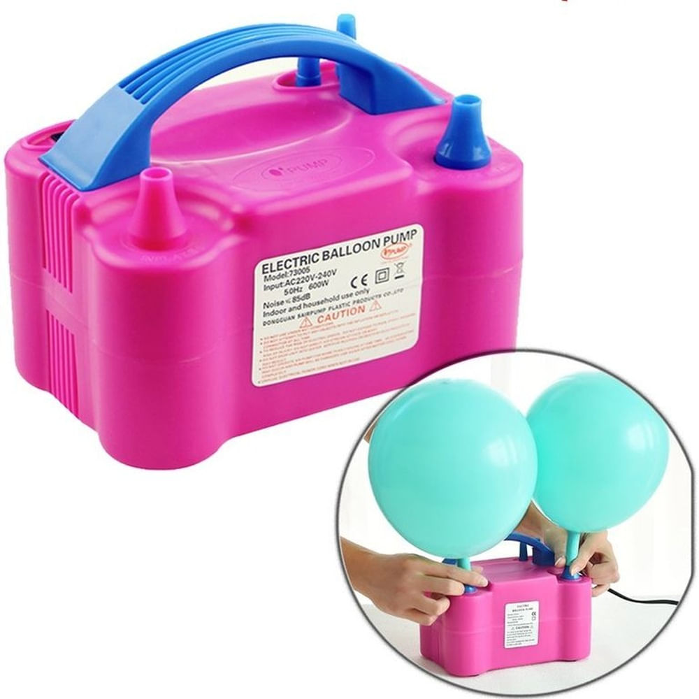 Máquina Infladora de Globos Eléctrica Soplador Automático Profesional para Eventos y Bodas Rojo