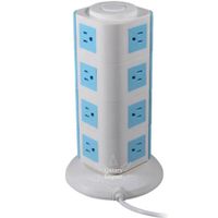 Torre Enchufe, Extesion Multiple 4 Pisos + Puertos USB 2A