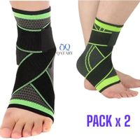 Pack2 Tobillera Deportiva Ajustable con Vendaje Velcro Ortopedica