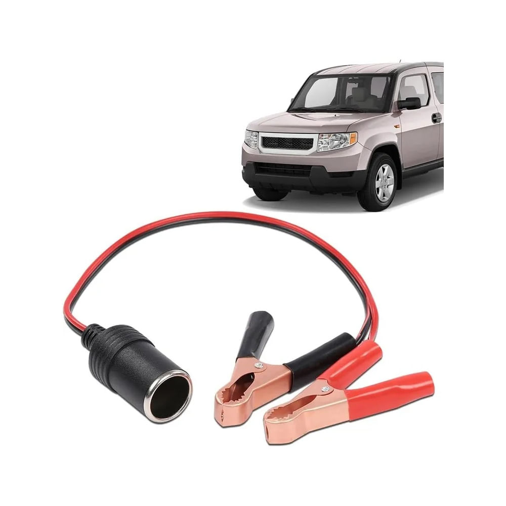 Pack x2 Adaptador de Batería de 12V a Pinza de Cocodrilo