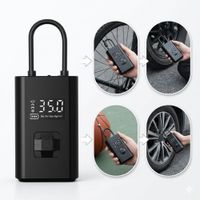 Bomba de Aire Portátil Digital con Parada Automática - Ideal para Autos, Motos y Bicicletas